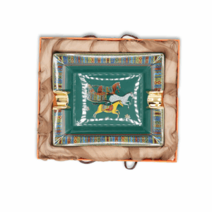 CIGARLOONG Ceramic Cigar Ashtray - Dark green