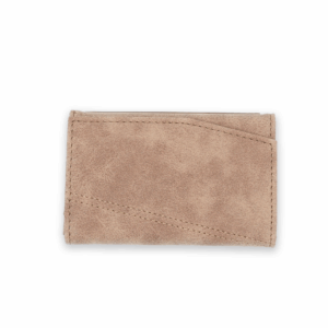 Suede Leather Wallet and CardHolder - Light Brown