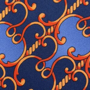 Blue and Red Silk Tie