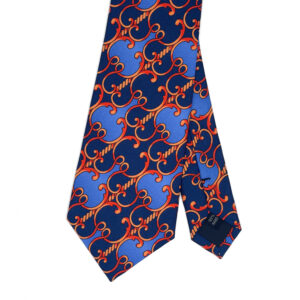 Silk Tie - Blue & Red