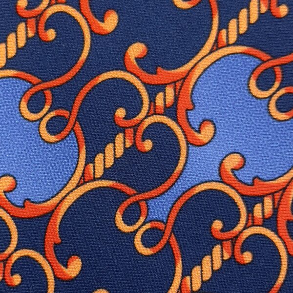 Blue and Red Silk Tie