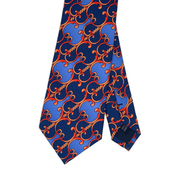 Silk Tie - Blue & Red