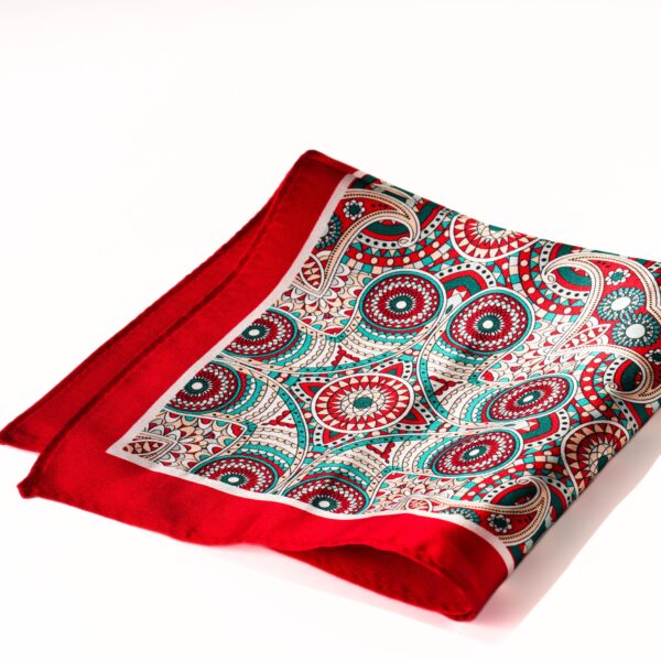 Silk Red Pocket Square