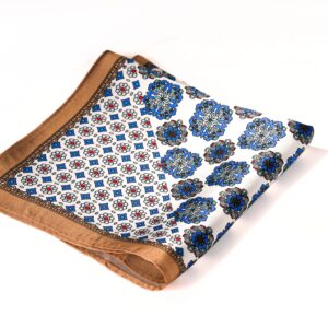White Silk Pocket Square