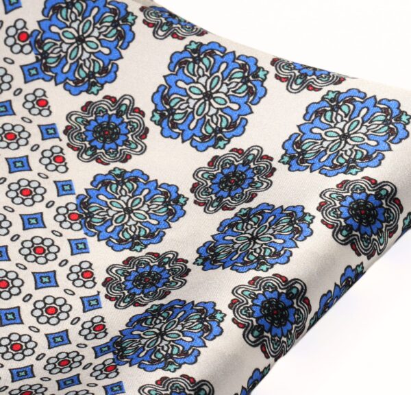 White Silk Pocket Square