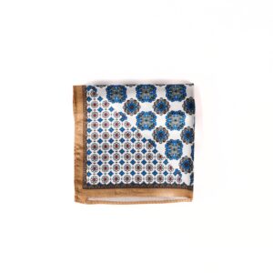 White Silk Pocket Square