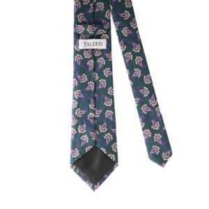Silk Tie - Green & Purple