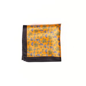 Orange Silk Pocket Square
