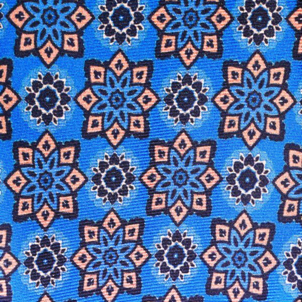 Blue & orang Silk Tie
