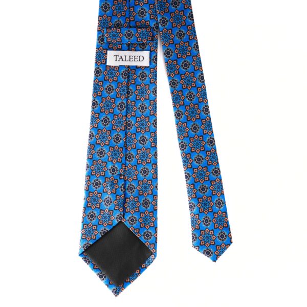 Blue & orang Silk Tie