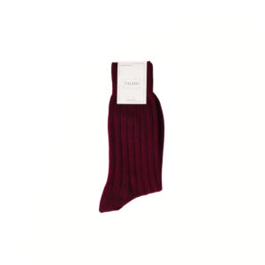Mercerized Cotton Socks - Burgundy