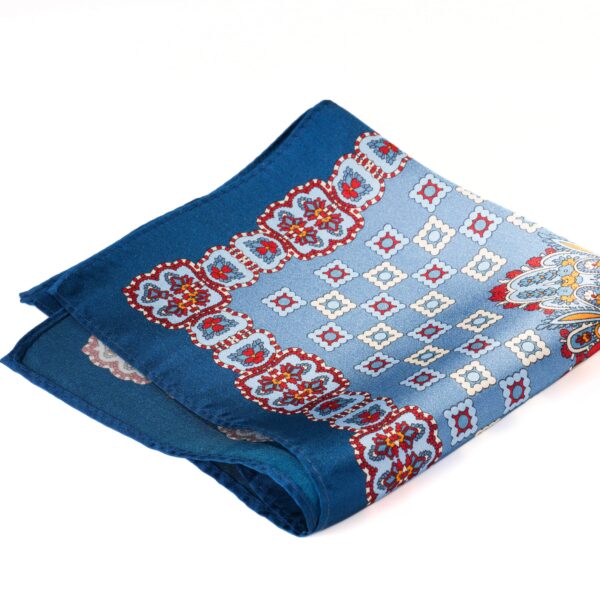 Silk Blue Pocket Square