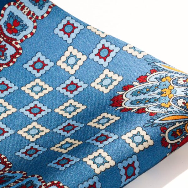 Silk Blue Pocket Square