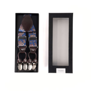 Suspender - Blue Paisley