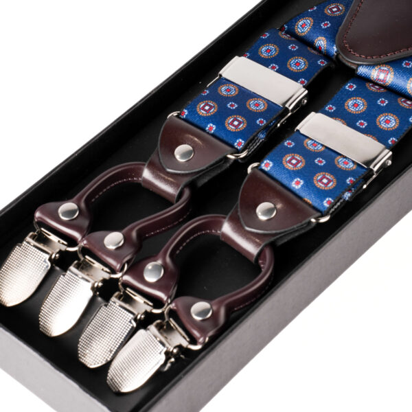 Suspender - Floral Blue