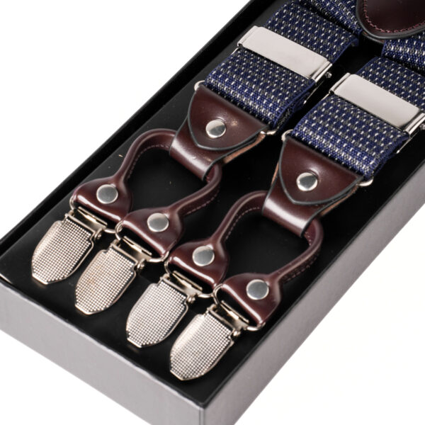 Suspender - Polka Dot Navy