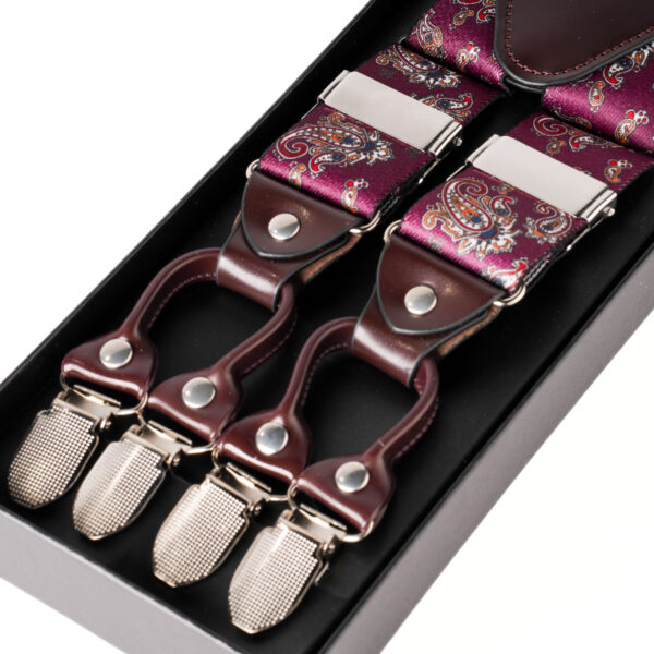 Suspender - Red Paisley