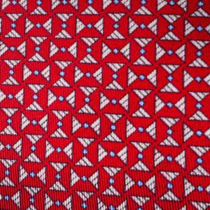 Red and Blue Silk Tie