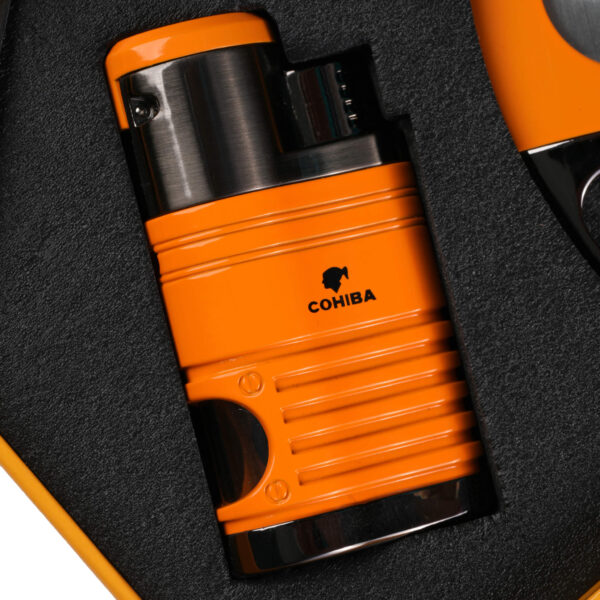 Cohiba 4 Torch Lighter & Cigar Cutter - Yellow
