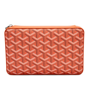 Orange travel cigar humidor